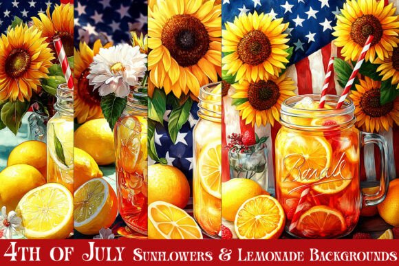 4th of July Lemonade Style Backgrounds 5