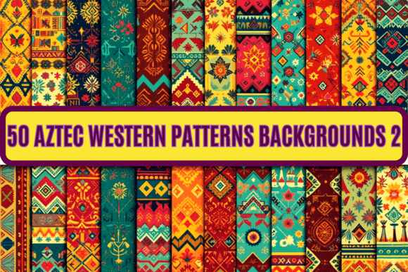 50 Aztec Backgrounds 2: A Visual Guide for Designers