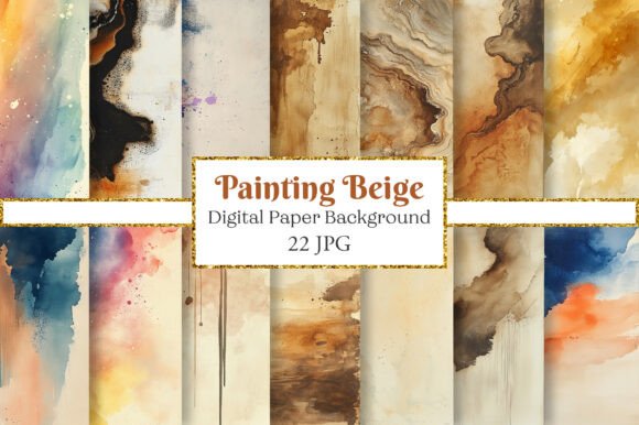 Abstract Painting Beige Backgrounds: Elevating Your Digital Designs