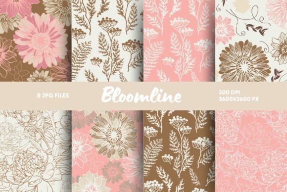 Bloomline Backgrounds: A Soft Canvas for Your Creative Vision