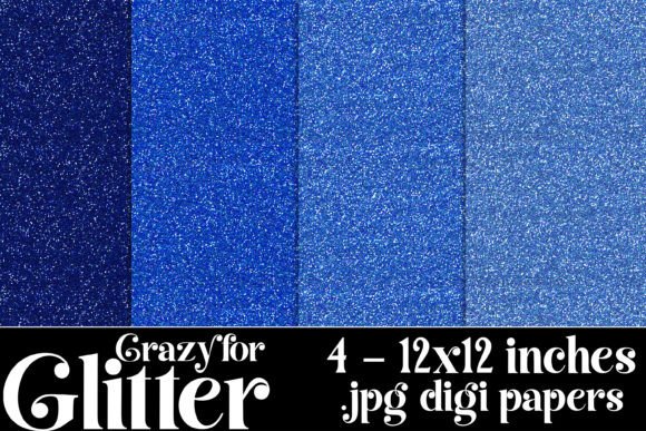 Blue Glitter Backgrounds for Print & Digital Projects