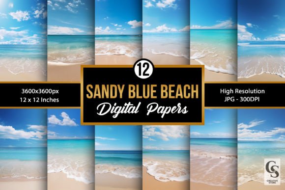 Bring the Coast to Your Projects: Summer Sandy Blue Beach Backgrounds
