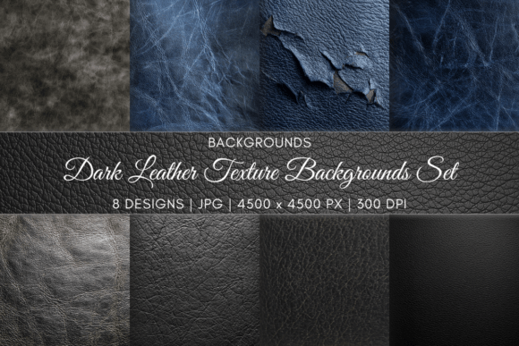 Dark Leather Texture Backgrounds Set: A Designer's Toolkit for Bold Branding