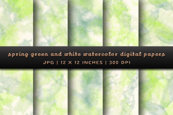Fresh and Versatile: Spring Green and White Backgrounds
