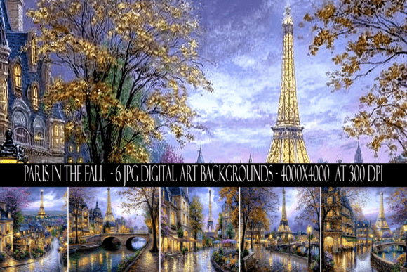 Paris in the Fall Backgrounds: Capturing Autumnal Elegance