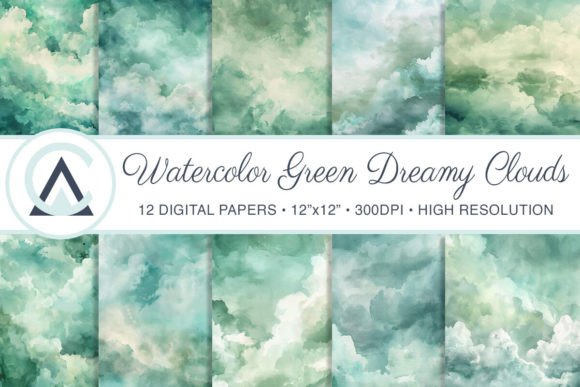 The Allure of Watercolor Sage Green Dreamy Backgrounds