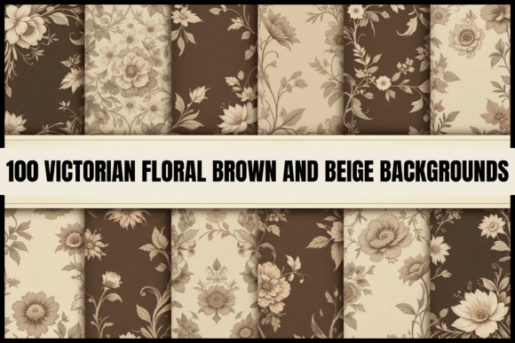 Timeless Elegance: The Allure of Brown Floral Victorian Backgrounds