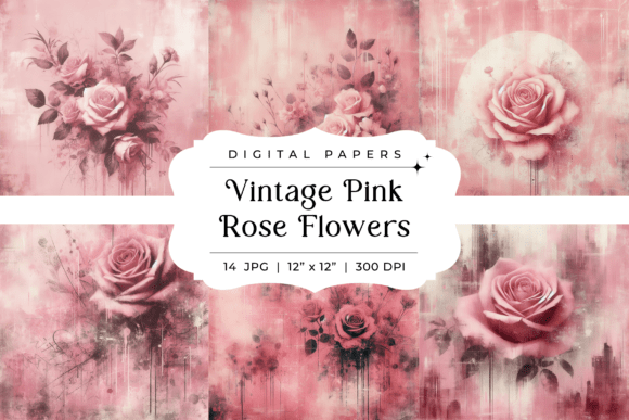 Timeless Elegance: Using Vintage Pink Rose Backgrounds