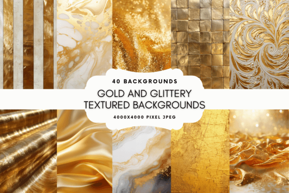Transform Your Designs with Gold and Glittery Backgrounds